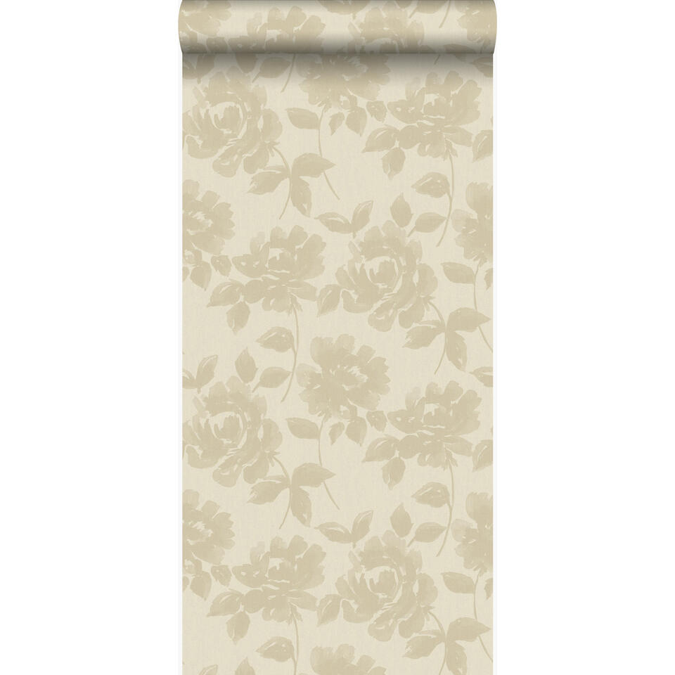 Origin behang - rozen - warm beige - 53 cm x 10,05 m product