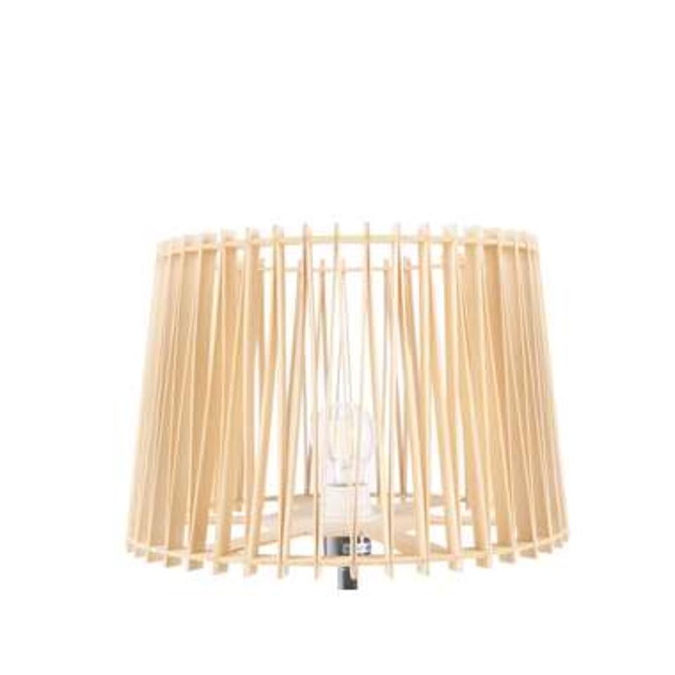 Beliani Staande lamp FORGE - Lichte houtkleur metaal