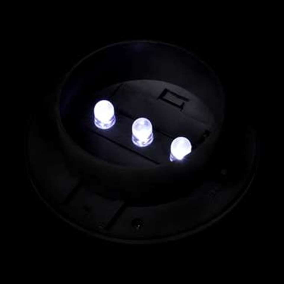 VIDAXL Schuttinglampen 12 st solar LED zwart