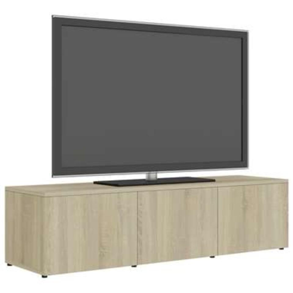 VIDAXL Tv-meubel 120x34x30 cm spaanplaat sonoma eikenkleurig
