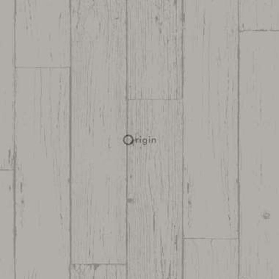 Origin behang - verweerde houten planken - taupe - 53 cm x 10.05 m