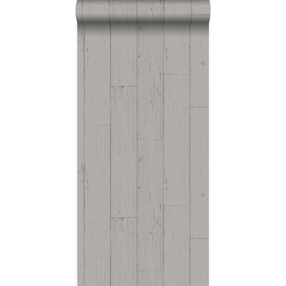 Origin behang - verweerde houten planken - taupe - 53 cm x 10.05 m