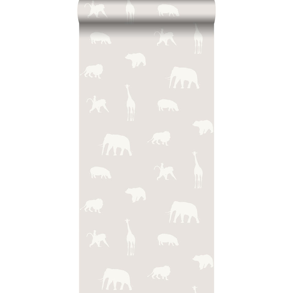 Origin behang - dieren - glanzend grijs - 0.53 x 10.05 m product