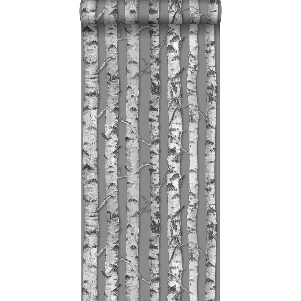 ESTAhome behang - boomstammen - taupe, grijs - 53 cm x 10,05 m product
