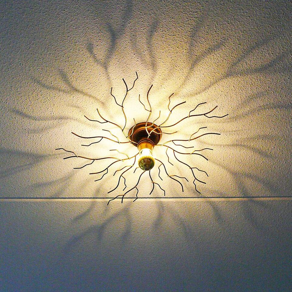 Ylumen Plafondlamp Bichero - Ø 60 cm - goud-bruin