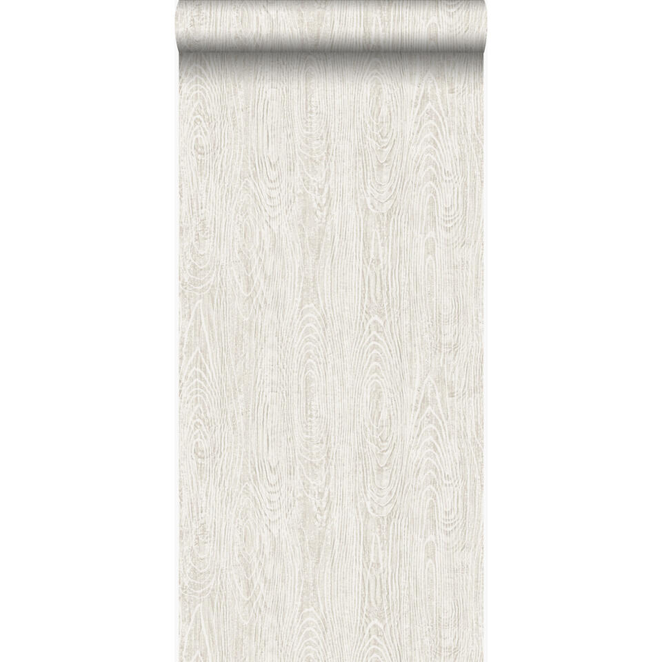 Origin behang - houten planken met nerf - ivoor wit - 53 cm x 10.05 m product