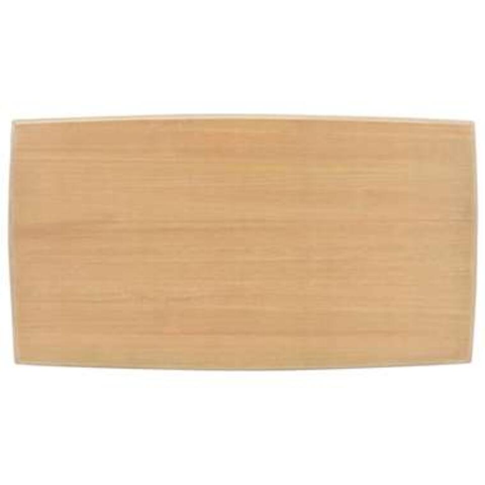 VIDAXL Salontafel 110x60x40 cm massief grenenhout grijs en bruin