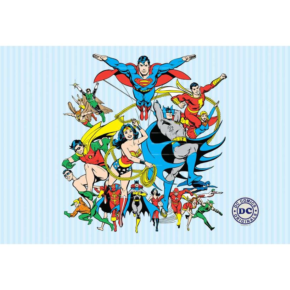 DC Comics Collage - Fotobehang - 232 x 158 cm - Multi product