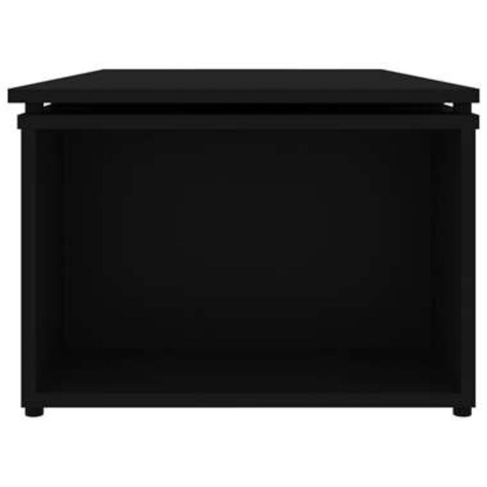 VIDAXL Salontafel 150x50x35 cm spaanplaat zwart