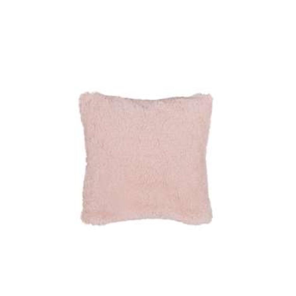 Beliani Sierkussen PARGI - roze polyester