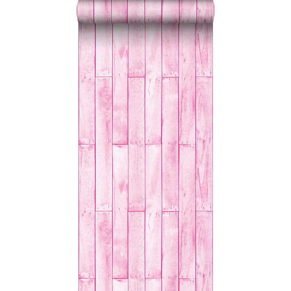 Sanders & Sanders behang - houtlook - licht roze - 53 cm x 10,05 m product