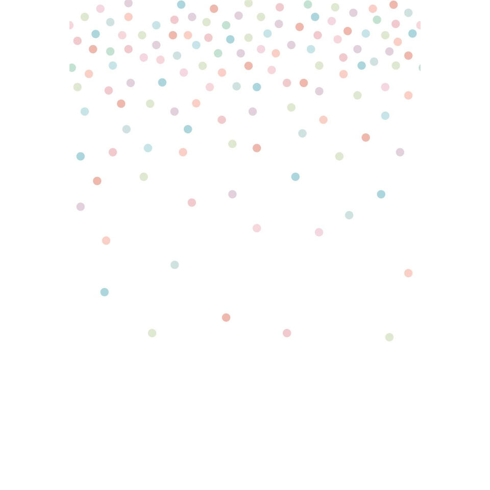 ESTAhome fotobehang - confetti dots - roze, groen, blauw - 2 x 2.79 m product