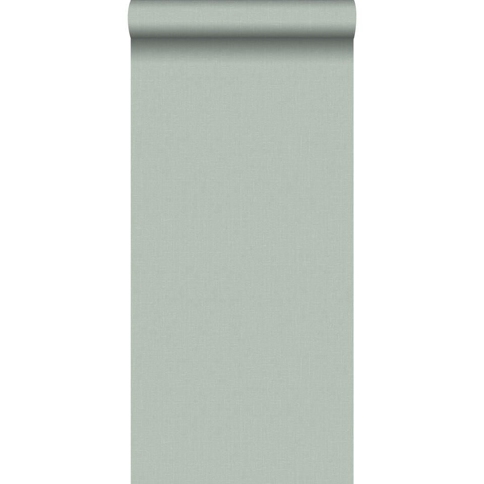ESTAhome behang - linnenstructuur - celadon groen - 0.53 x 10.05 m product