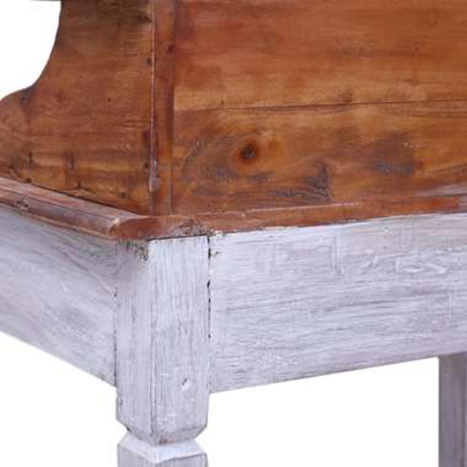 VIDAXL Schrijftafel - 90x50x101 cm - massief gerecycled hout