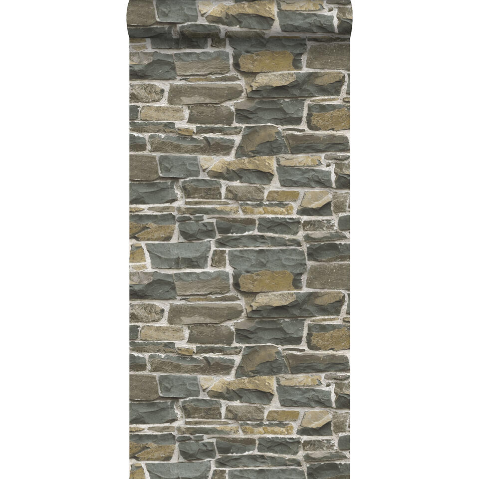 ESTAhome behang - stenen muur - bruin - 53 cm x 10,05 m product