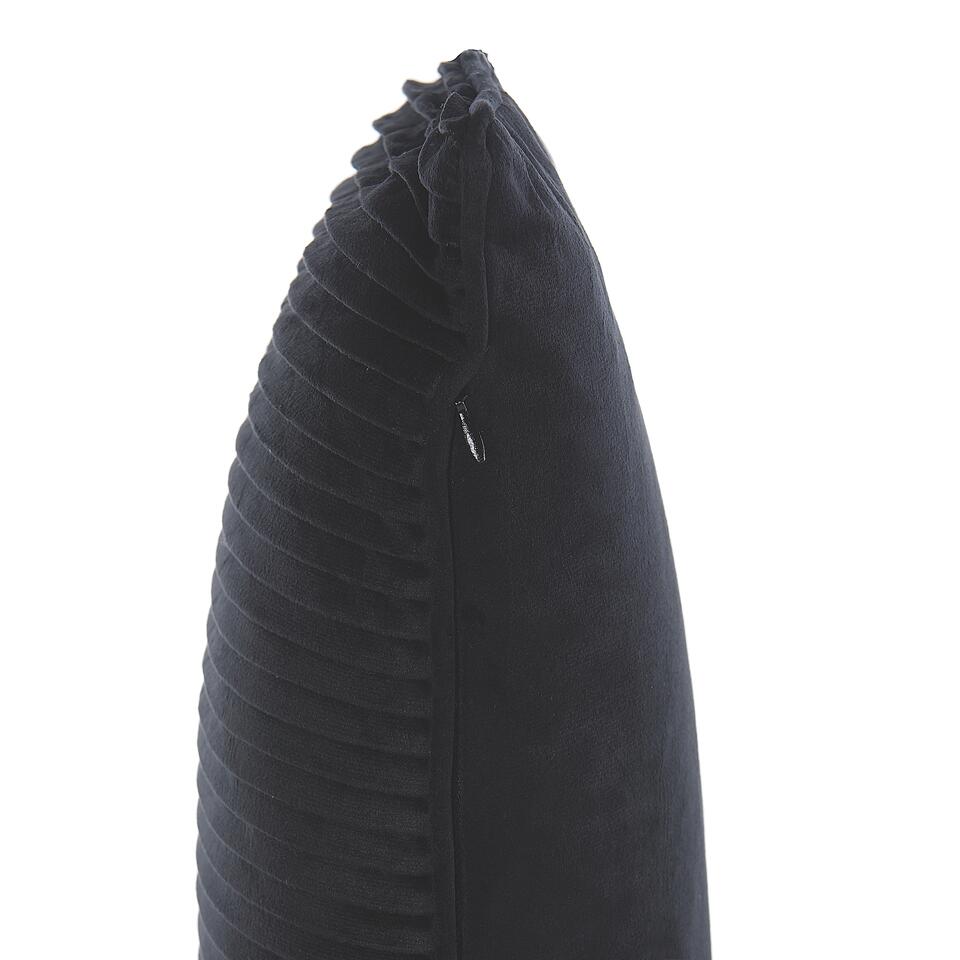 Beliani Sierkussen GUDARI - Zwart polyester