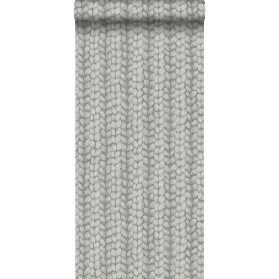 ESTAhome behang - grof breisel - donkergrijs - 53 cm x 10,05 m product