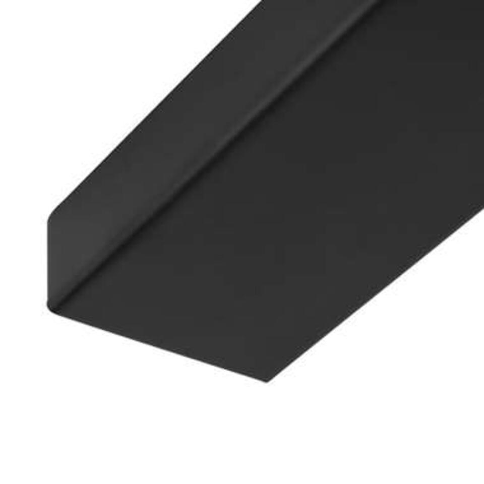 Freelight Plafondplaat - L 125 cm x B 8 cm - zwart