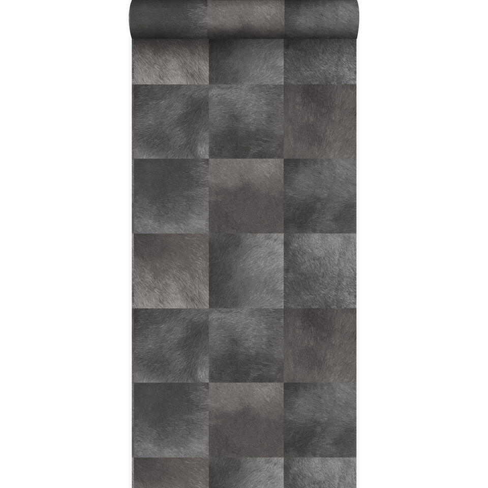 Origin behang - dierenhuid structuur - donkergrijs - 53 cm x 10,05 m product