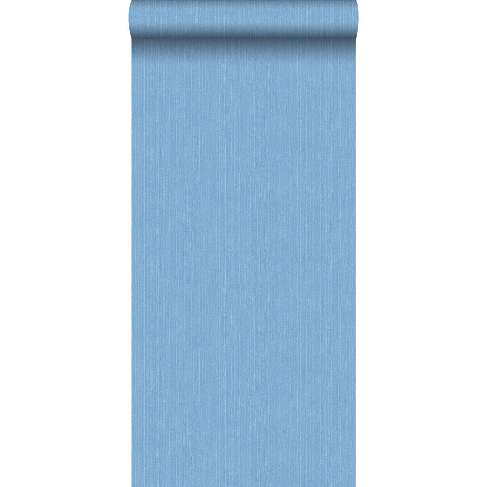 ESTAhome behang - denim structuur - blauw - 53 cm x 10,05 m product