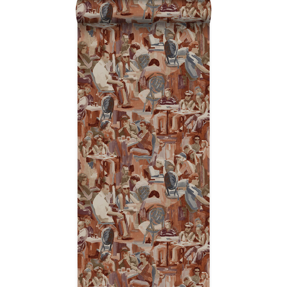 Origin behang - figuratief motief - roest bruin - 53 cm x 10,05 m product