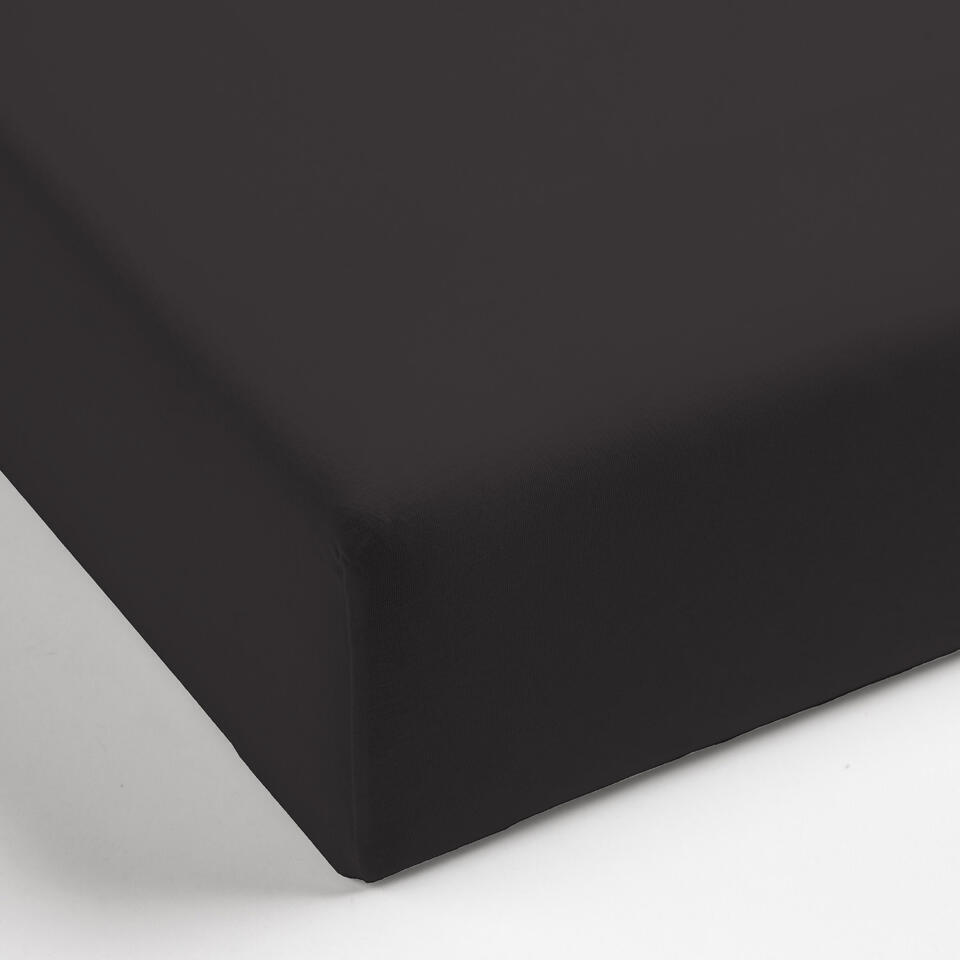 Mistral Home Hoeslaken 100% percale katoen zwart 160x200x30 cm product
