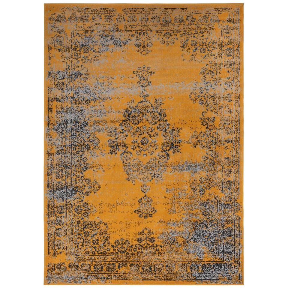 Continu Fascineren Facet Vintage Vloerkleed Bloom - Okergeel - EVA Interior - 160 x 225 cm | Leen  Bakker
