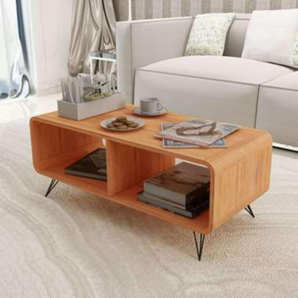 VIDAXL Tv-meubel 90x39x38,5 hout bruin