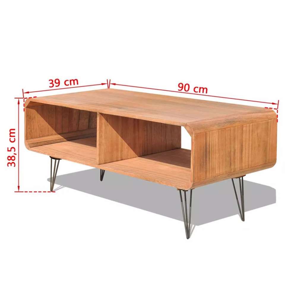 VIDAXL Tv-meubel 90x39x38,5 hout bruin