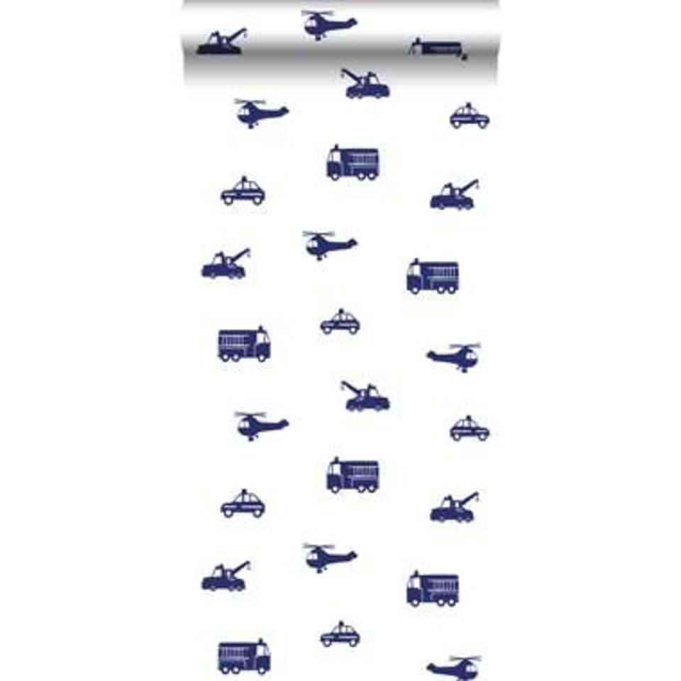ESTAhome behang - auto's - blauw - 53 cm x 10,05 m product