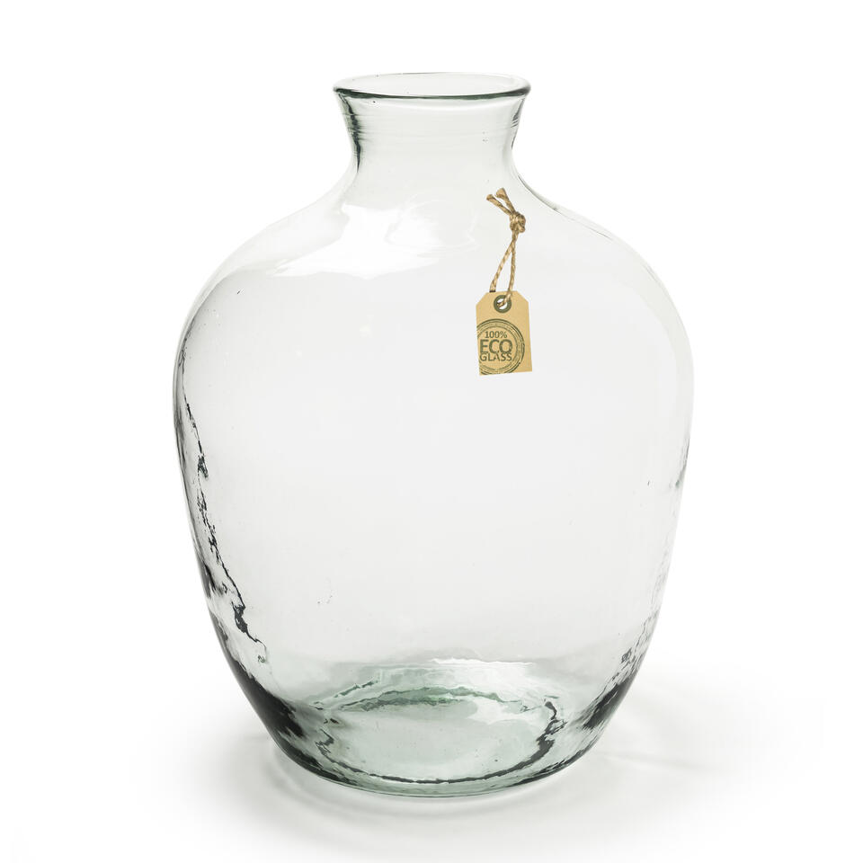 Gevoelig voor Mart stil Bellatio design Vaas - transparant - eco glas - 35 x 46 cm | Leen Bakker