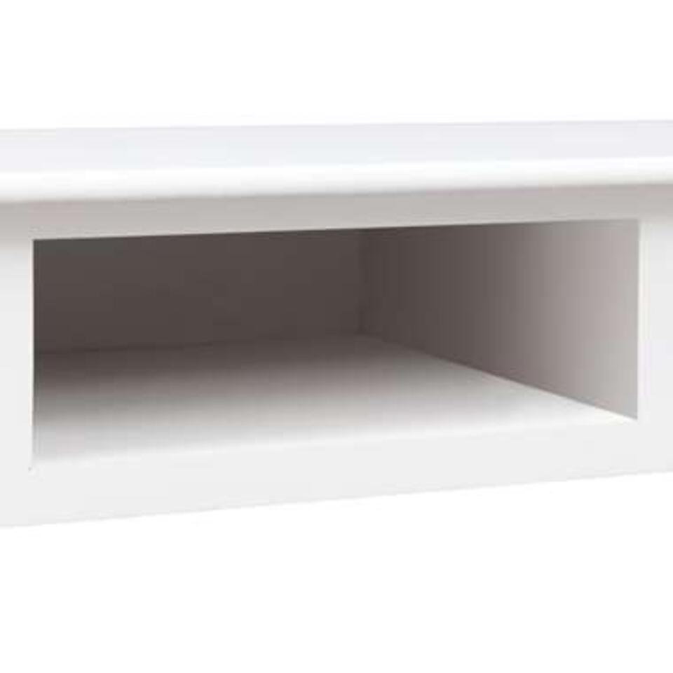 VIDAXL Schrijftafel - 110x45x76 cm hout - wit