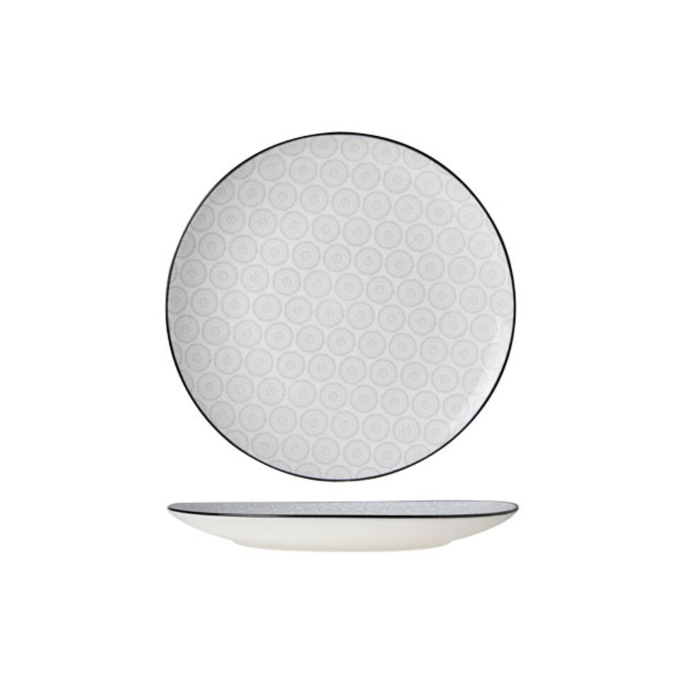 Cosy&Trendy Tavola Grey Ontbijtbord - Ø 20,5 cm - Set-6