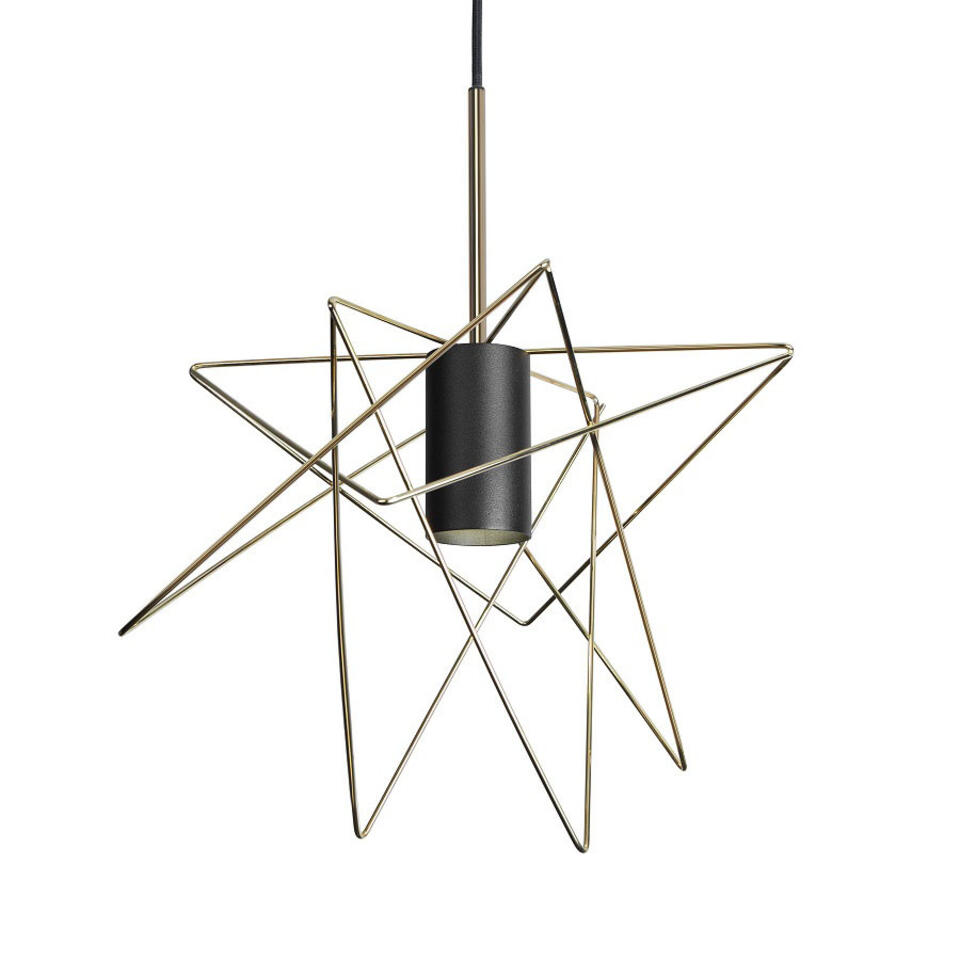 Nowodvorski Hanglamp Gstar - Ø 30 cm - zwart goud product