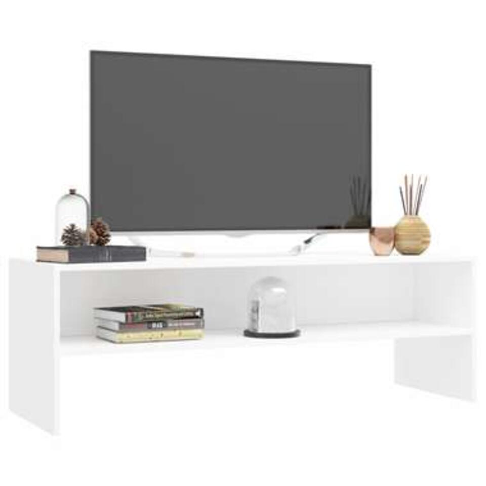 VIDAXL Tv-meubel 120x40x40 cm spaanplaat wit
