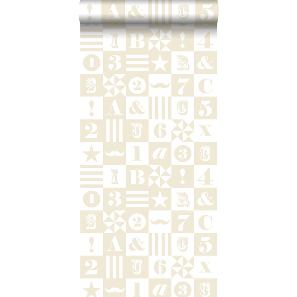 ESTAhome behang - blokken - beige - 53 cm x 10,05 m product