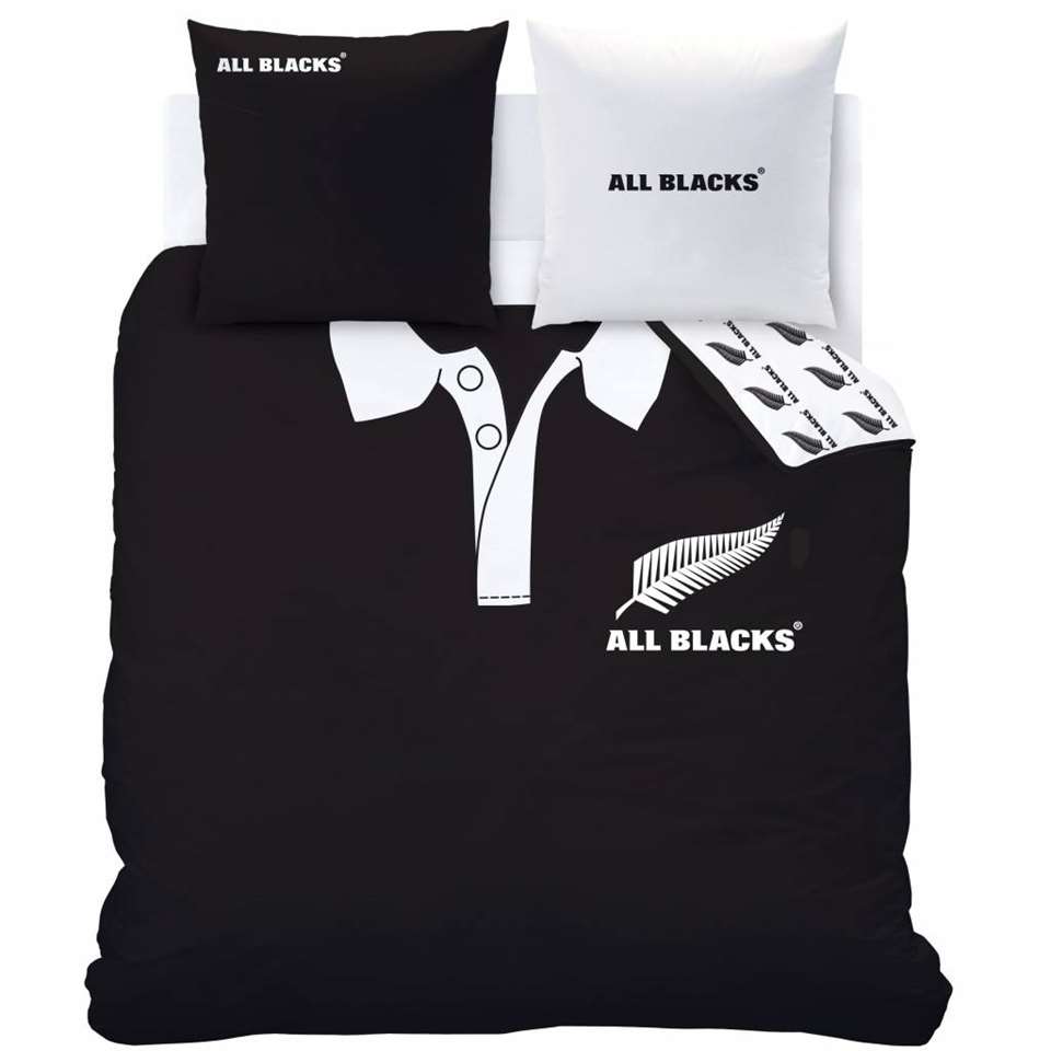 genade Leerling Verzamelen All Blacks Polo - Dekbedovertrek - Lits Jumeaux - 240 x 220 cm - Zwart |  Leen Bakker