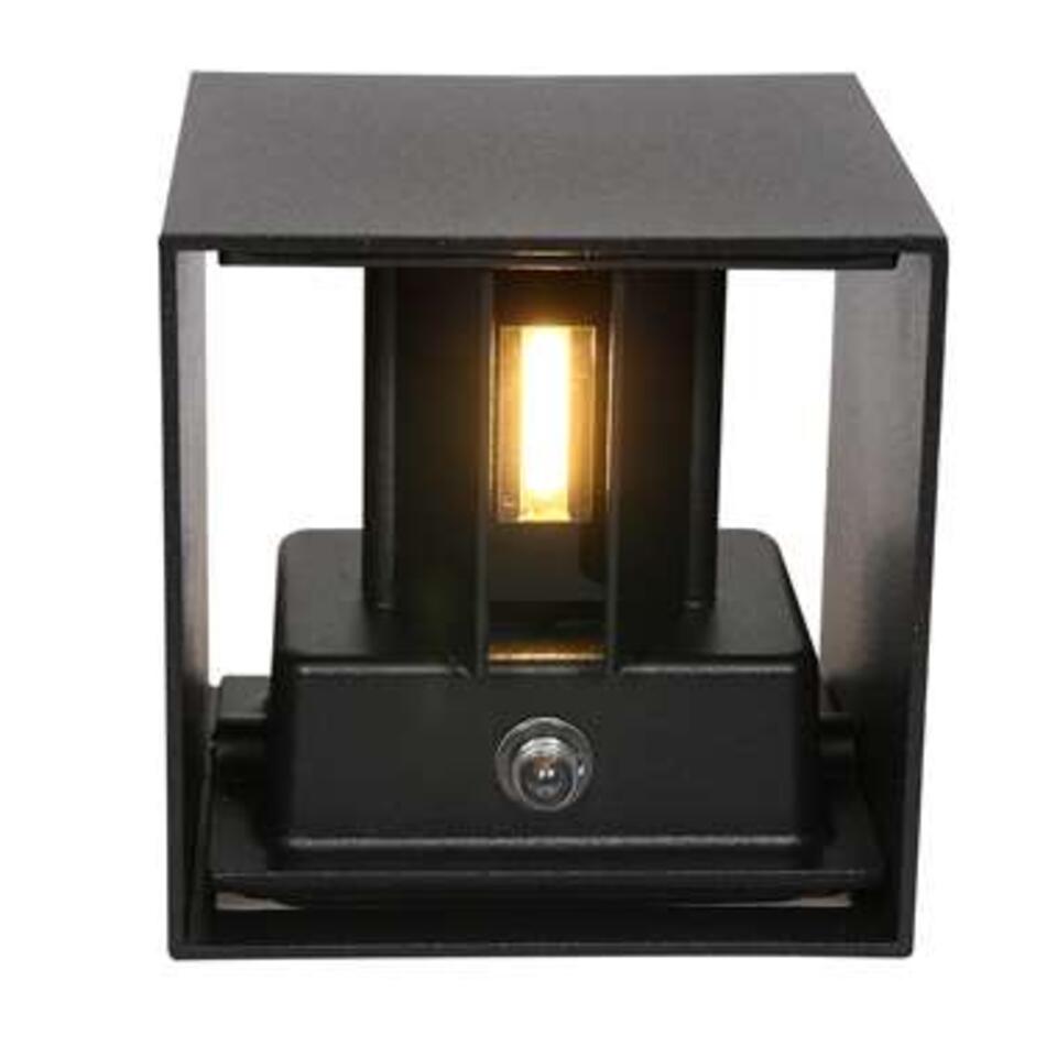Steinhauer Buitenlamp Boxx - LED - 2 lts - dag nacht sensor - zwart