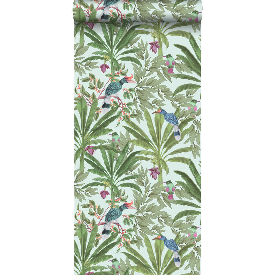 ESTAhome behang - tropische jungle - groen - 53 cm x 10,05 m product