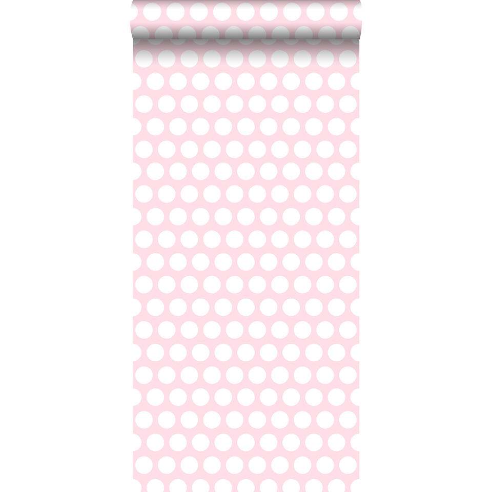 ESTAhome behang - kleine stippen - licht roze - 53 cm x 10,05 m product