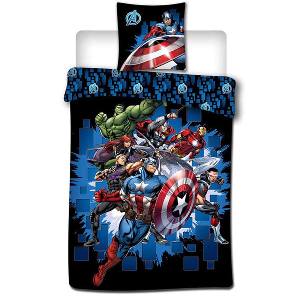 vertraging Gesprekelijk antiek Marvel Avengers Dekbedovertrek Fight - Eenpersoons - 140 x 200 cm -  Polyester | Leen Bakker