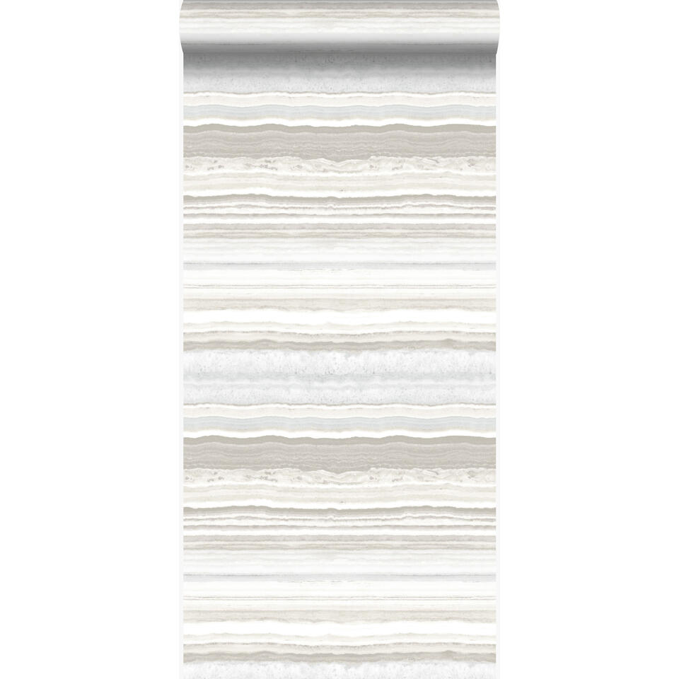 Origin behang - gelaagd marmer steen - beige - 53 cm x 10.05 m product