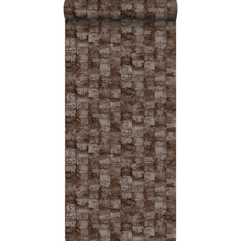Origin behang - met structuur - bruin - 53 cm x 10,05 m product