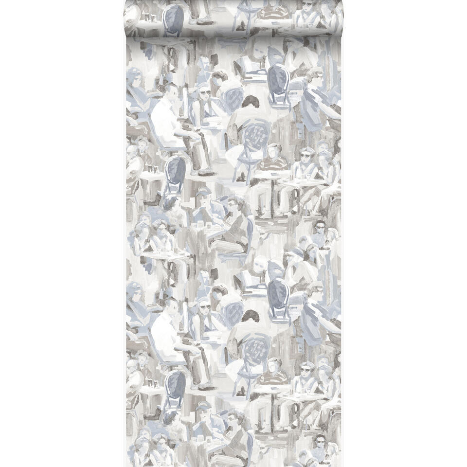Origin behang - figuratief motief - klei grijs - 53 cm x 10,05 m product