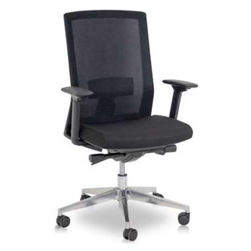 MRC EASY Set - Zit-sta bureau + bureaustoel - 120x80 - zwart