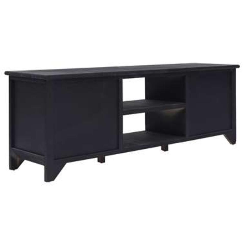 VIDAXL Tv-meubel 115x30x40 cm hout zwart