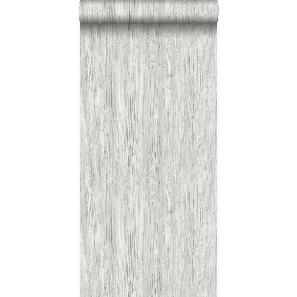 Origin behang - houtlook - donker ivoor wit - 53 cm x 10,05 m product
