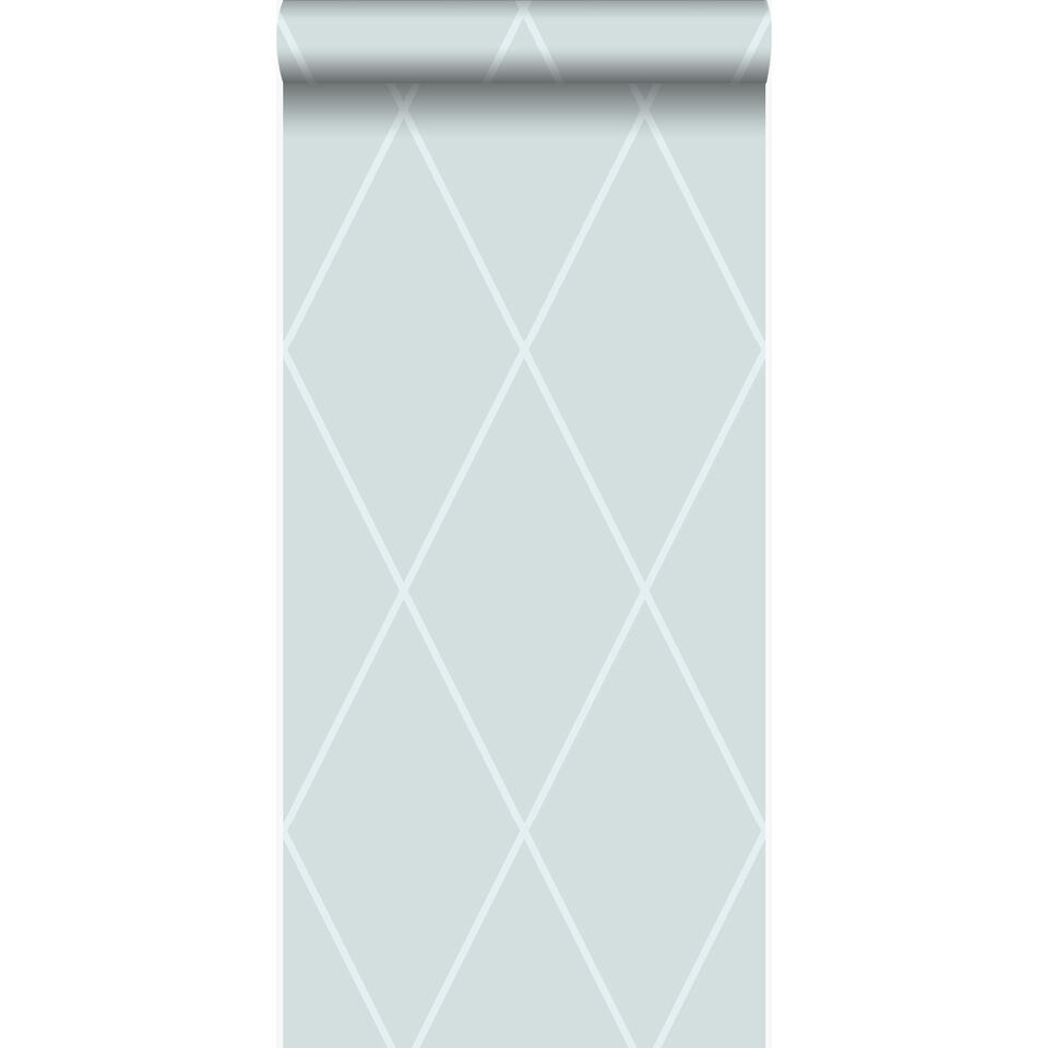 Uitgaven Hou op resterend Origin behang - ruiten - ijsblauw - 53 cm x 10,05 m | Leen Bakker