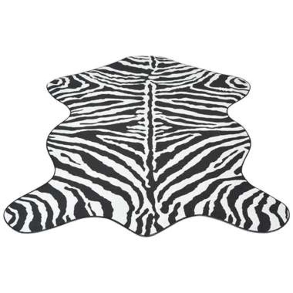 VIDAXL Vloerkleed 110x150 cm zebra print