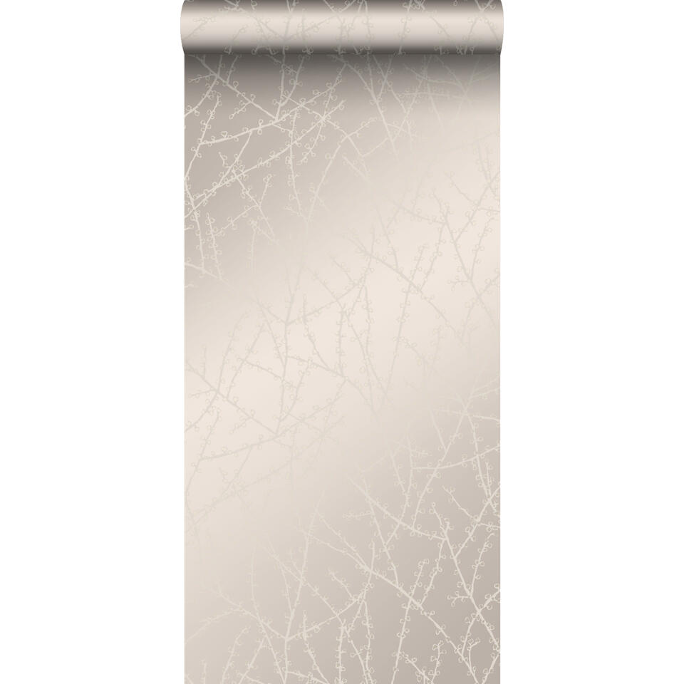 Origin behang - bloesemtak - warm zilver - 53 cm x 10,05 m product